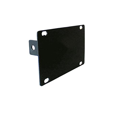 Draw-Tite 5443 License Plate Holder (Front Mounted Receiver), Black