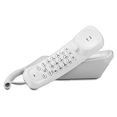 AT&T TR1909 Trimline Corded Phone with Caller ID, White