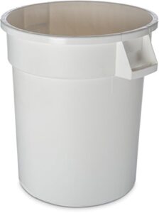 cfs 34102002 bronco round waste container only, 20 gallon, white