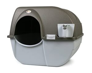omega paw self-cleaning litter box, regular, taupe