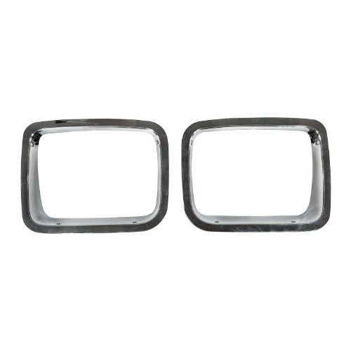 Omix | 12419.05 | Headlight Bezel Kit, Chrome | OE Reference: 56003104K | Fits 1987-1995 Jeep Wrangler YJ