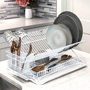 Better Houseware Utensil Drying Rack - 3 Compartment (White)