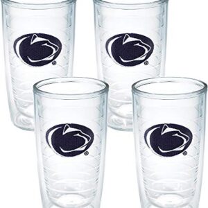 Tervis Made in USA Double Walled Penn State University Nittany Lions Insulated Tumbler Cup Keeps Drinks Cold & Hot, 16oz 4pk, Primary Logo