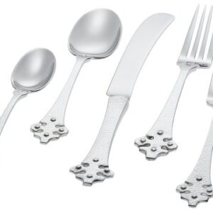 Ginkgo International Celtic 5-Piece Stainless Steel Flatware Place Setting, Service for 1