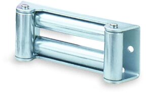 warn 5742 zinc plated winch roller fairlead for winches over 2 ton (4,000 lb) capacity
