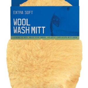 Carrand 40306 Wool Wash Mitt , Yellow
