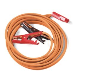 warn 26769 winch accessory: quick connect booster power cable with connector clamps, 16′ length