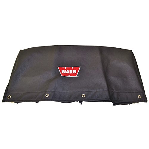 WARN 15639 Soft Winch Cover with Bungee Cord Fasteners for 16.5ti, M15000, and M12000 Winches , Black