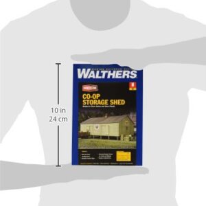 Walthers, Inc. Op Storage Shed Kit, 4-1/4 X 2-3/4 x 2-1/4" 10.6 X 6.8 X 5.6cm , Grey