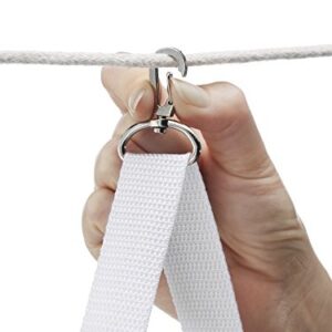 Whitmor Pop and Fold Clothespin Bag White