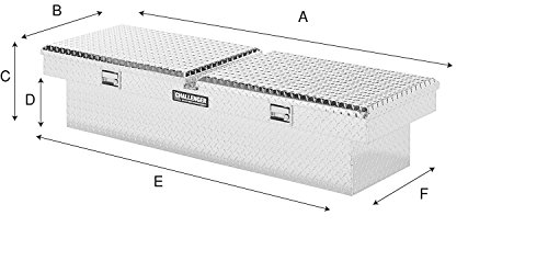 Lund 5150DB Challenger Series Brite Gull-Wing Crossover Specialty Deep Storage Box