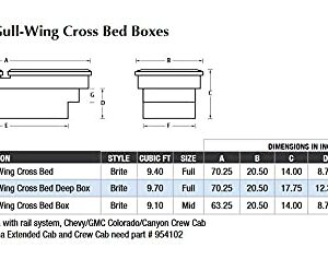 Lund 5150DB Challenger Series Brite Gull-Wing Crossover Specialty Deep Storage Box