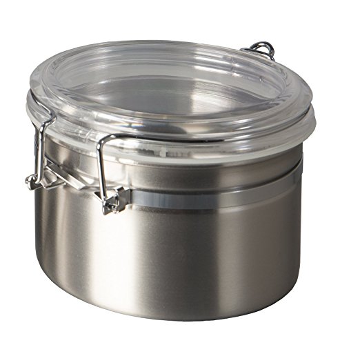 Update International 26 Oz. S/S Storage Canister with Plastic Lid