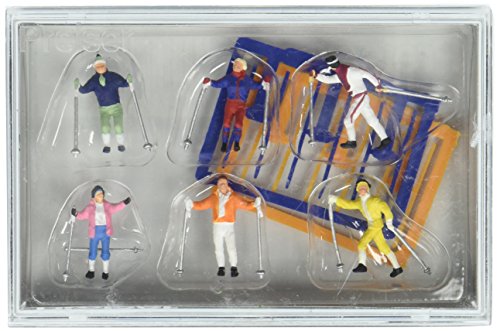 Preiser 10312 Cross Country Skiers Package(6) HO Model Figure