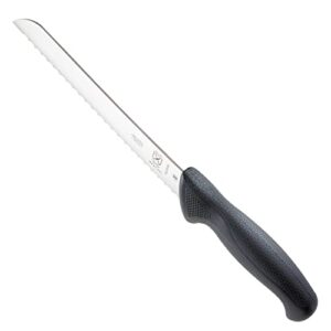 Mercer Culinary M22508 Millennia Black Handle, 8-Inch Wavy Edge, Bread Knife
