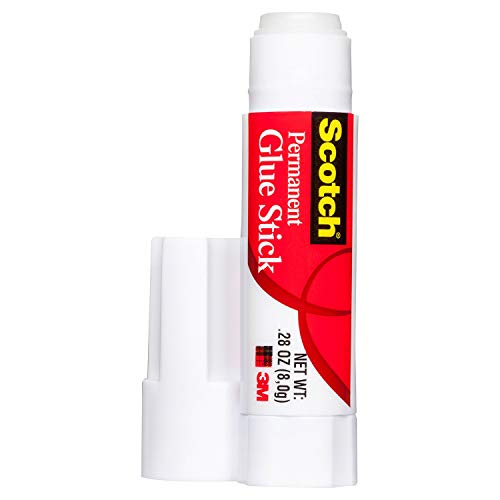 Scotch MMM600824S Permanent Glue Stick (Pack of 24), Clear