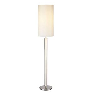 adesso 4174-22 hollywood table lamp, 58 in., 100w incandescent, brushed steel finish, 1 tall lamp