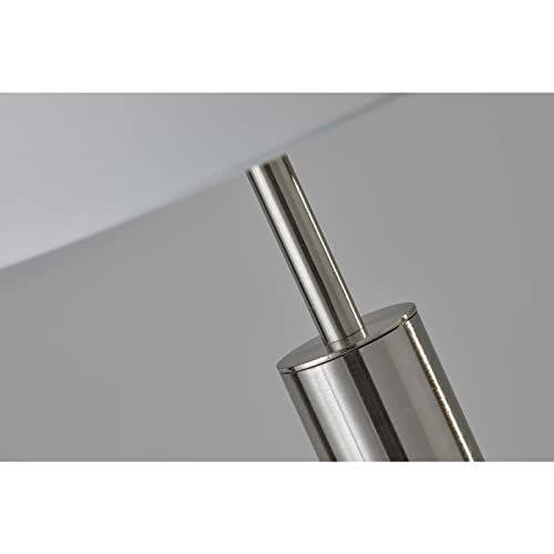 Adesso 4174-22 Hollywood Table Lamp, 58 in., 100W Incandescent, Brushed Steel Finish, 1 Tall Lamp