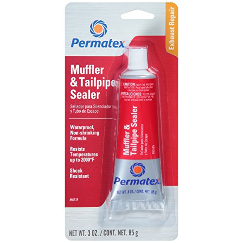 Permatex 80335-12PK Muffler and Tailpipe Sealer, 3 oz. (Pack of 12) , Black