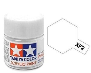 tamiya large acrylic paint, xf-2 flat white – 81302 ^