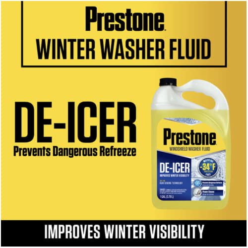 Prestone AS250 De-Icer Windshield Washer Fluid - 1 Gallon