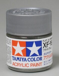 tamiya 81316 acrylic xf16 flat aluminum 3/4 oz