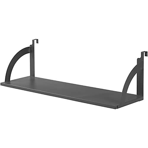 Global Industrial 36" W Hanging Shelf, Black, for 1-3/4" Partition/Cubicle Panels