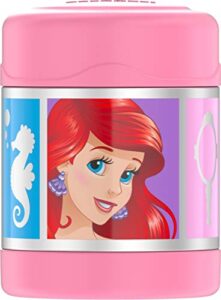 thermos funtainer 10 ounce stainless steel kids food jar, disney princesses