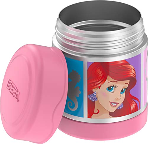 THERMOS FUNTAINER 10 Ounce Stainless Steel Kids Food Jar, Disney Princesses