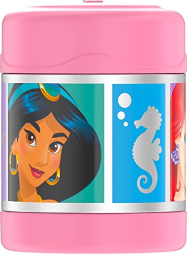 THERMOS FUNTAINER 10 Ounce Stainless Steel Kids Food Jar, Disney Princesses