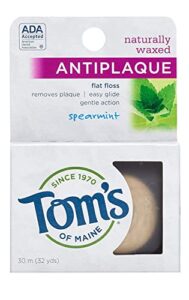 tom’s of maine floss flat-anti plaque spearmint 32 yd string