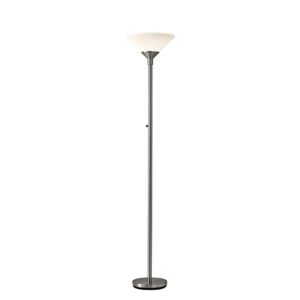 adesso 7500-22 floor lamp aries 300w torchiere, 73 in, white
