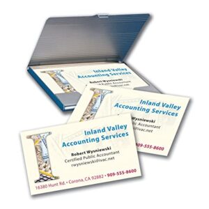 Avery Printable Business Cards, Inkjet Printers, 90 Cards, 2 x 3.5, Clean Edge, Heavyweight (28878)