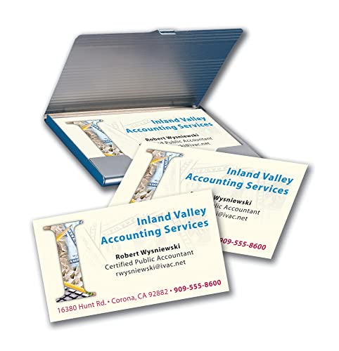 Avery Printable Business Cards, Inkjet Printers, 90 Cards, 2 x 3.5, Clean Edge, Heavyweight (28878)