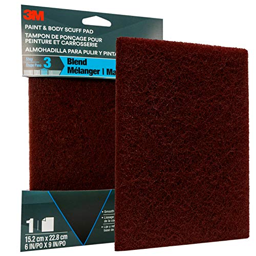 3M Paint & Body Scuff Pad, 03193, 6 in x 9 in, 1 Per Pack