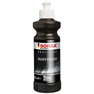 sonax profiline glasspolish (250 ml) – removes slight scratches, blinding and etching from car windows made from glass. silicone free | item no. 02731410