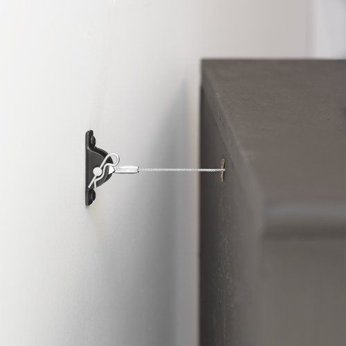 Hangman Anti-Tip Kit to Prevent Furniture Falling-Steel (TK-400-2)