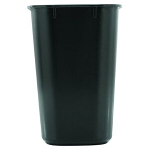 Rubbermaid Commercial Products Fg295500Bla Plastic Resin Deskside Wastebasket, 3.5 Gallon/13 Quart, Black