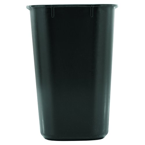 Rubbermaid Commercial Products Fg295500Bla Plastic Resin Deskside Wastebasket, 3.5 Gallon/13 Quart, Black