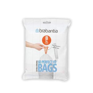 brabantia bin liners, size b, 5 l – 60 bags