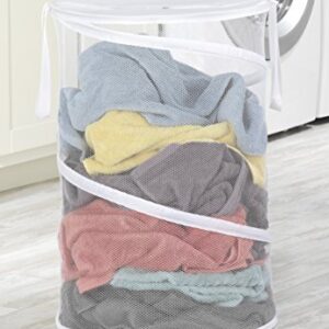 Whitmor 18" Collapsible Laundry Hamper White