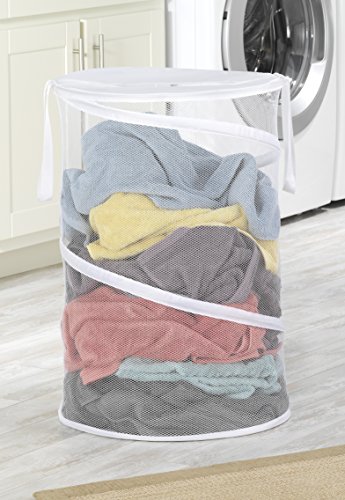 Whitmor 18" Collapsible Laundry Hamper White