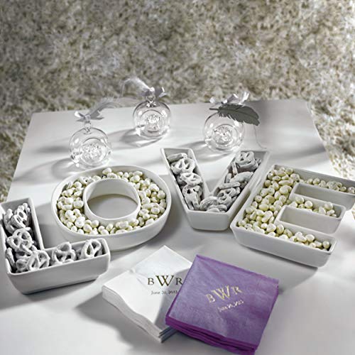 WEDDINGSTAR "LOVE Plates Set