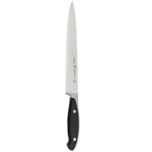 henckels forged synergy carving knife, 8-inch, black/stainless steel