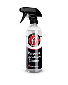 adam’s carpet & upholstery cleaner (16oz) – powerful car carpet cleaner for auto detailing, cloth, upholstery & fabric interior cleaner solution, stain remover shampoo for car seat, floor mats & more