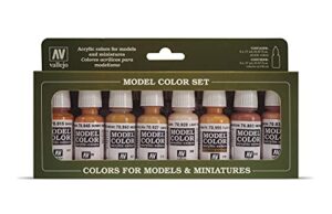 vallejo face/skin colors paint set, 8-colors, 17ml