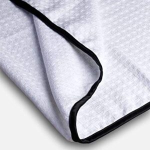 Adam's Great White Microfiber Drying Towel - Soft & Absorbent Microfiber Drying Towel That Wont Scratch or Swirl Delicate Surfaces - The Safe, Effortless Way to Dry Your Vehicle