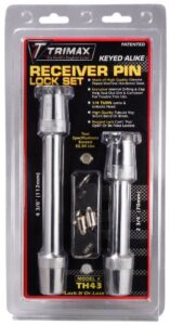 trimax th43 4-3/8″ and 2-3/4″ keyed alike receiver pin lock set