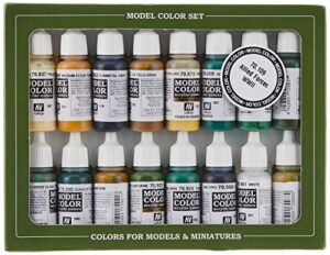 vallejo wwii allied forces paint set #9, 17ml