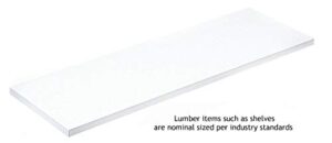 knape & vogt all-purpose white laminate shelf